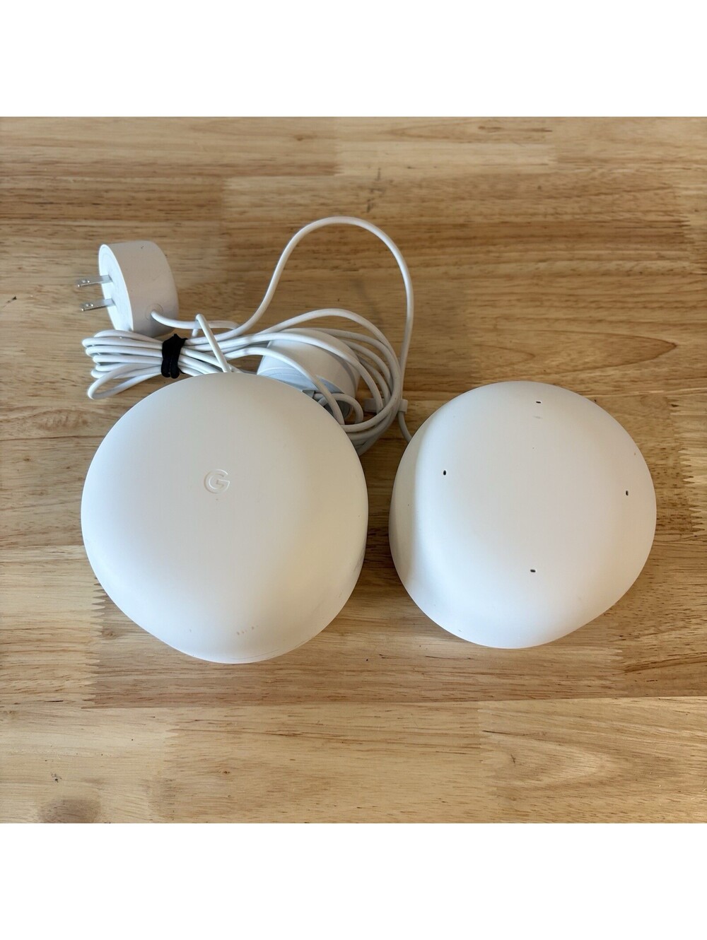 Google Nest WiFi Router H2D + Point H2E Mesh System AC2200 Tested White Bundle
